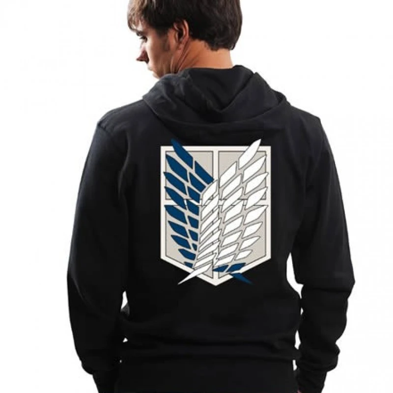 Attack On Titan - Veste Noir Bataillon D'exploration 1 Attack On Titan - Veste Noir Bataillon D'exploration