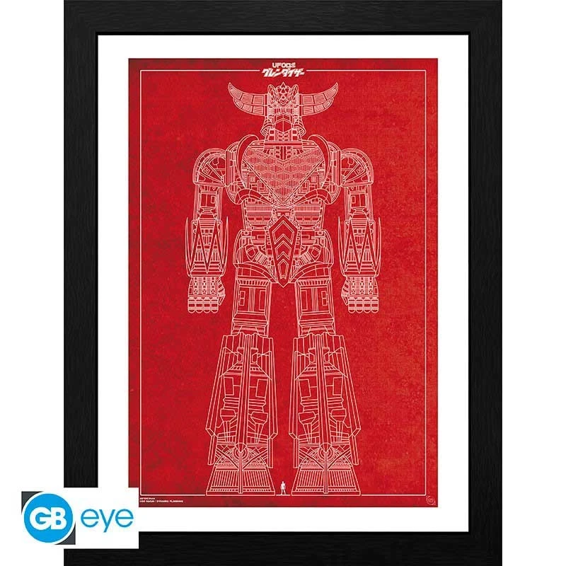 Goldorak - Tirage Encadré Plan De Goldorak 1 Goldorak - Tirage Encadré Plan De Goldorak