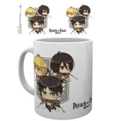 MUG L'ATTAQUE DES TITANS CHIBI TRIO