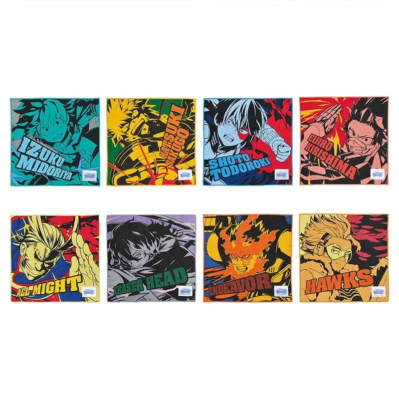 My Hero Academia - Lot 8 Serviettes à Main - Ultra Impact 1 My Hero Academia - Lot 8 Serviettes à Main - Ultra Impact