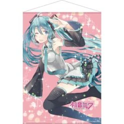 Wallscroll Miku Hatsune Pink Glitter