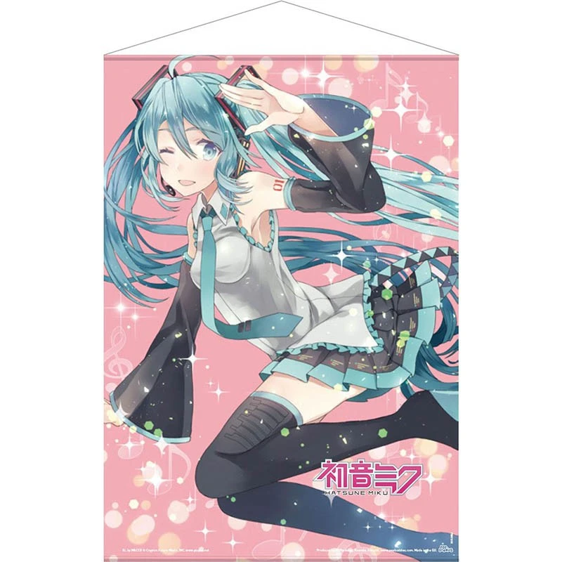 Wallscroll Miku Hatsune Pink Glitter 1 Wallscroll Miku Hatsune Pink Glitter